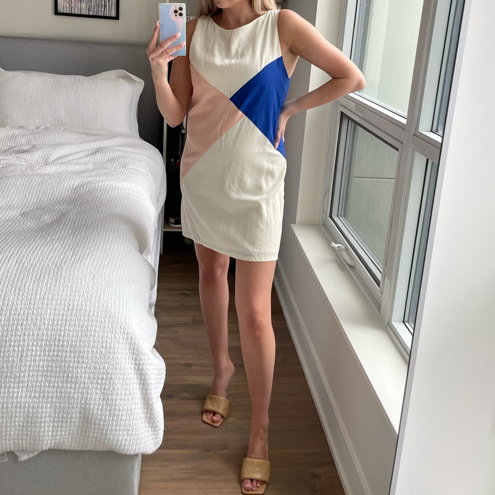 EVE GRAVEL "Piet Dress" Sleeveless Shift Mini